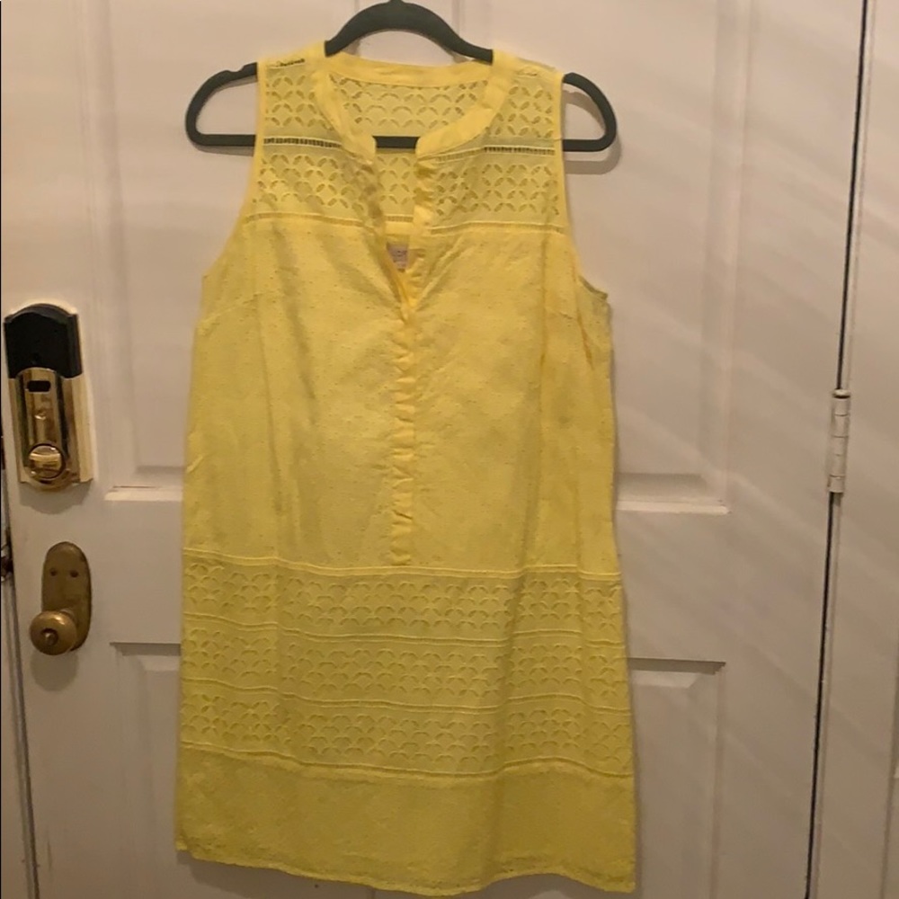 Yellow beautiful eyelet sundress